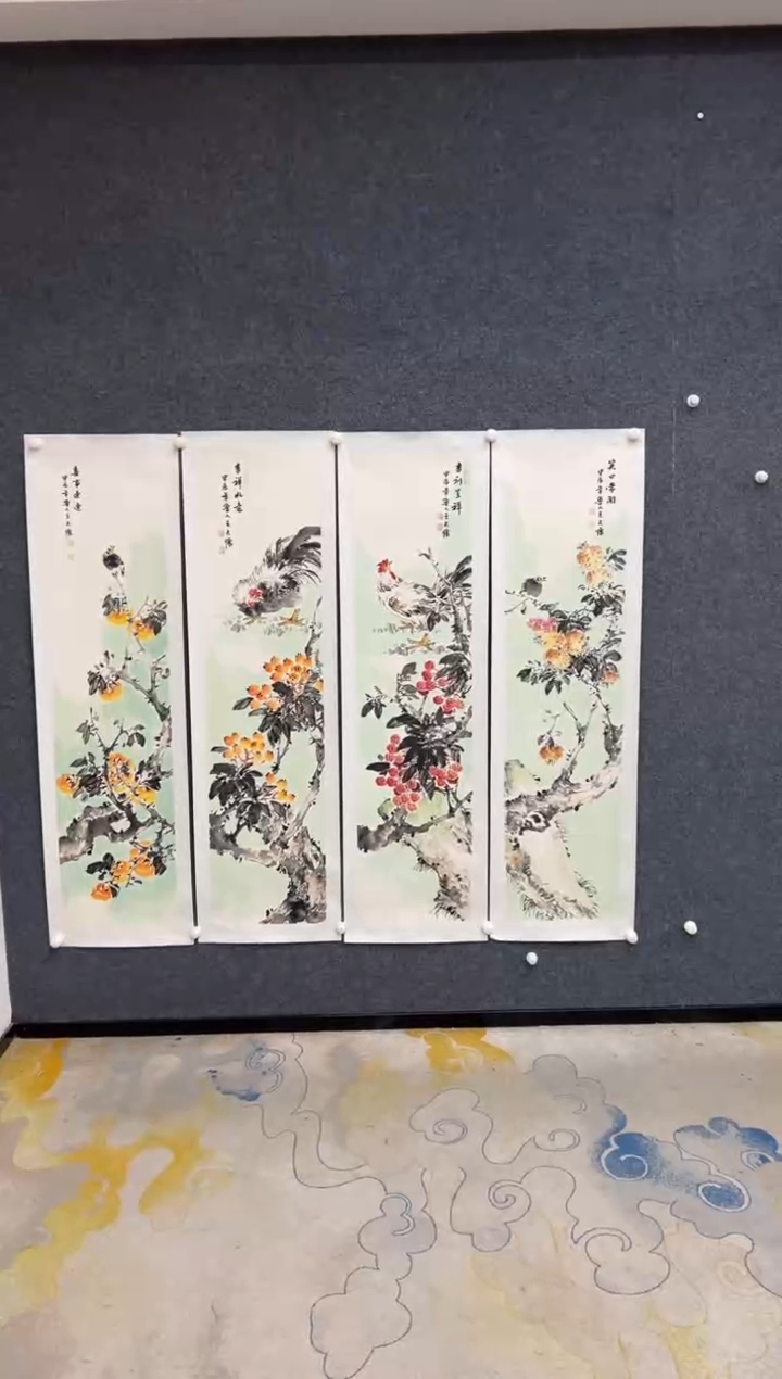 【闪购商品】国画2.7-王夫怀-四条屏-031