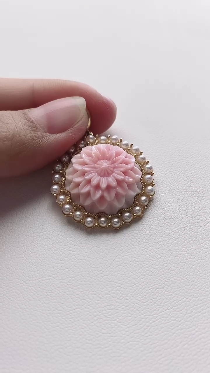 【闪购商品】淡水珍珠吊坠(不含链)银S925镶嵌淡水珍珠吊坠