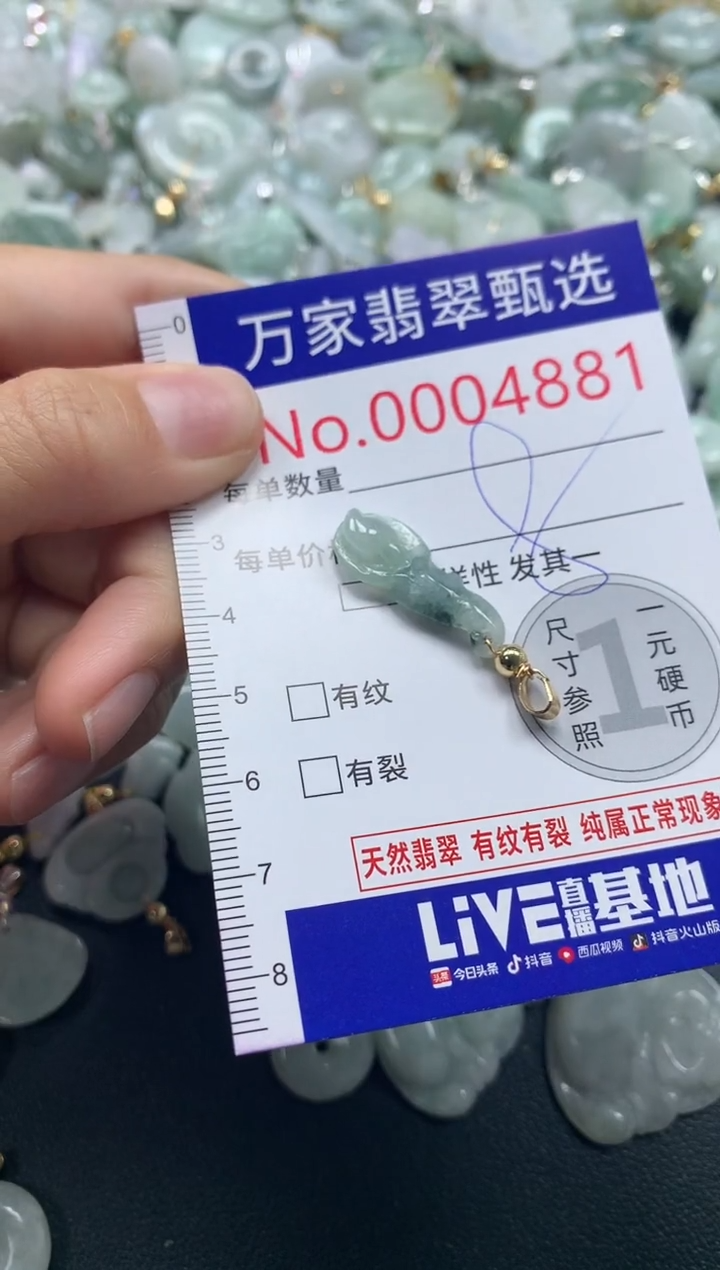 吊坠(不含链)未镶嵌翡翠4881