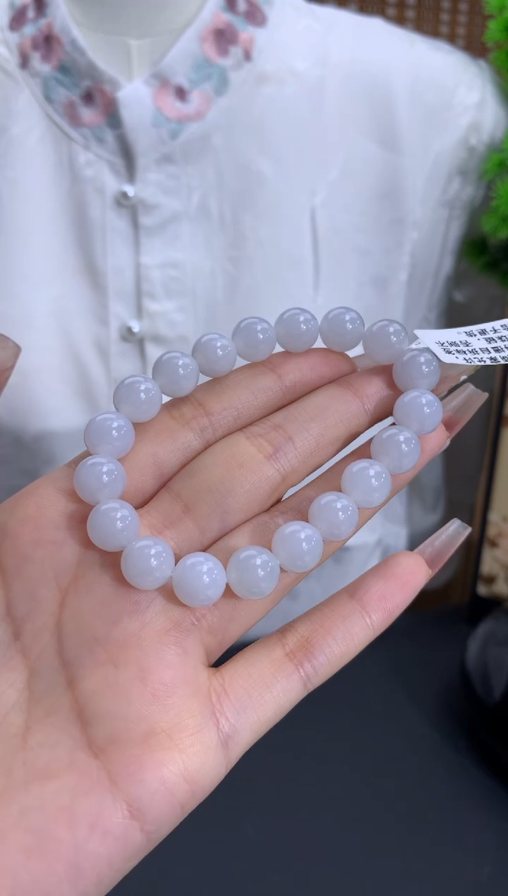 【闪购商品】翡翠手链未镶嵌卡9.9mm