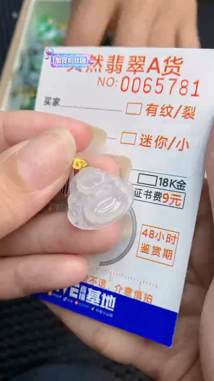 【闪购商品】翡翠颈饰18K金镶嵌            8