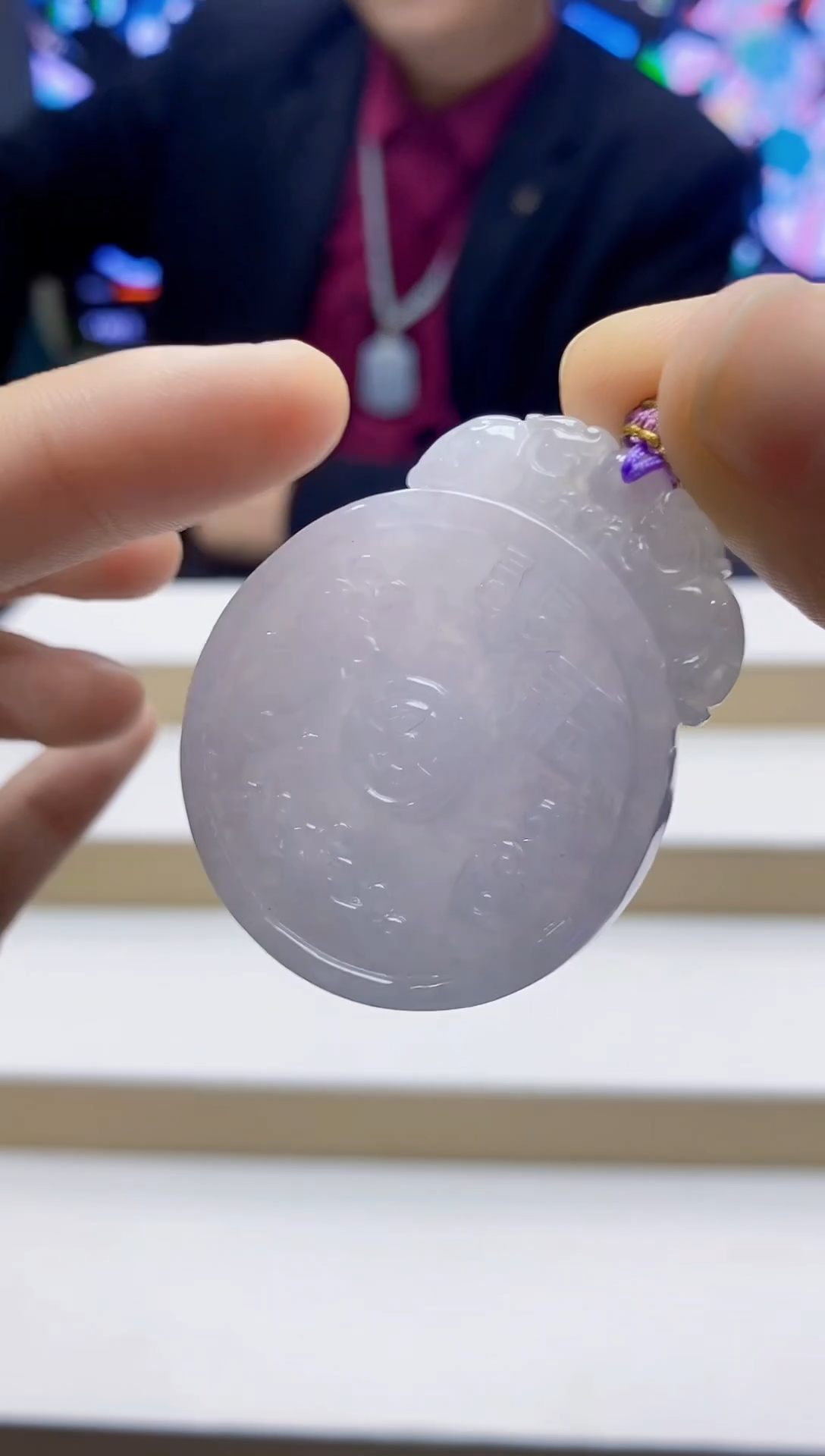 未镶嵌定制翡翠-毛货挂件 （赠珠链）31