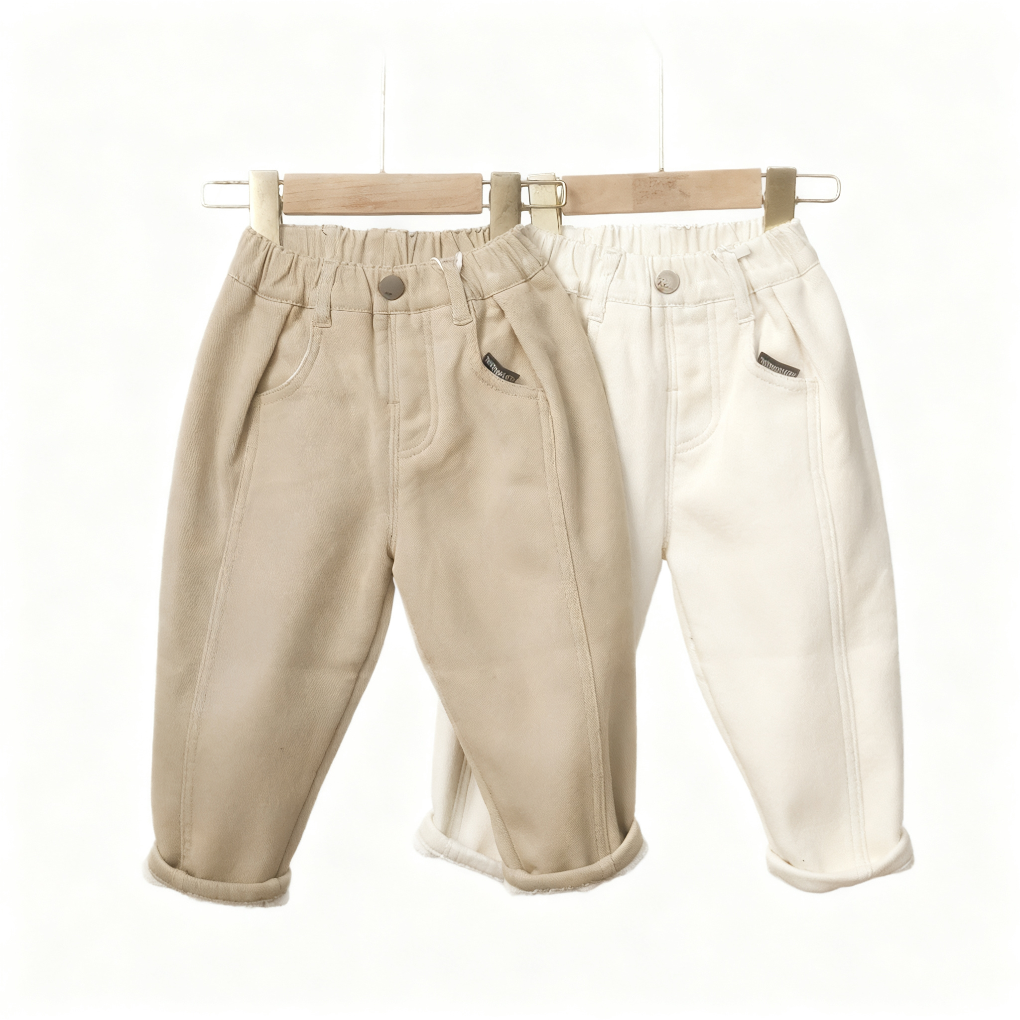 2273男女童加绒休闲裤子秋冬款儿童冬季外穿保暖裤宝宝洋气