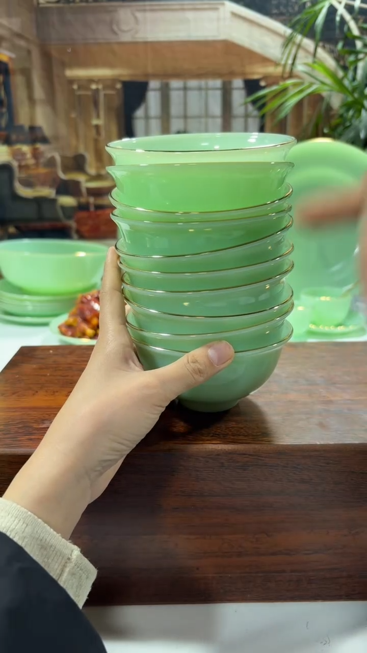 【闪购商品】....4.5英寸玉瓷碗10个口径11.5厘米