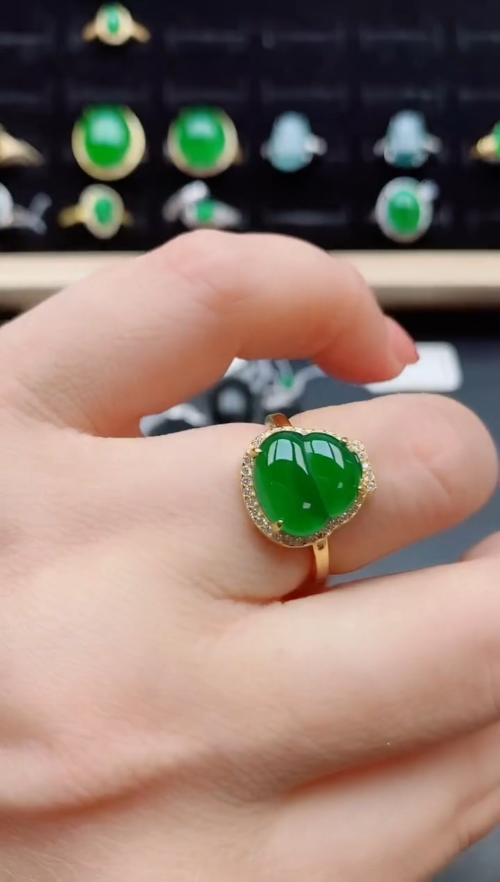 【闪购商品】翡翠戒指银S925镶嵌1212