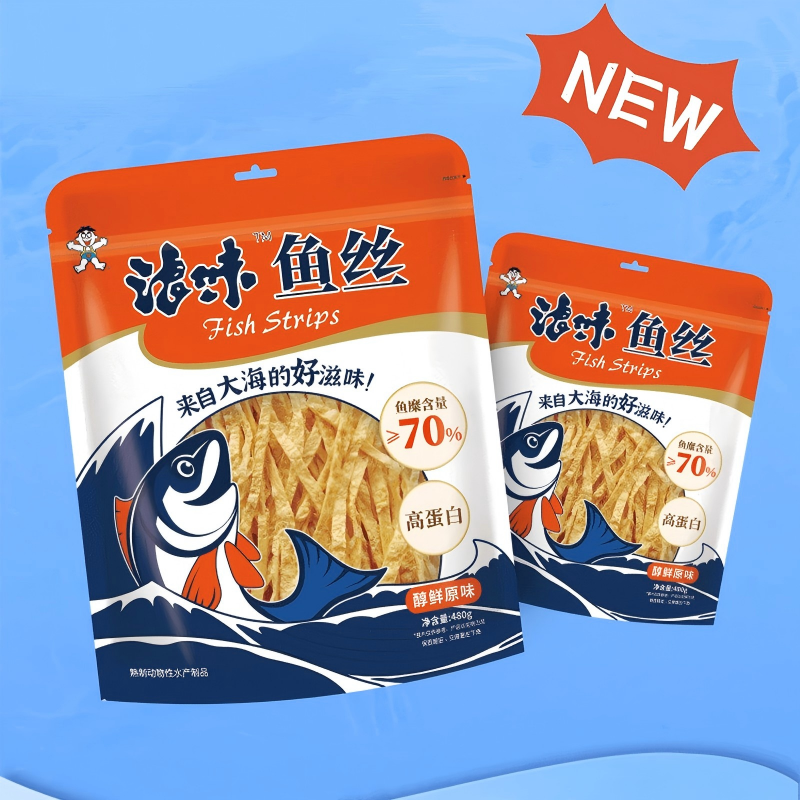 旺旺浪味 鱼丝醇鲜原味 鱼丝 480g