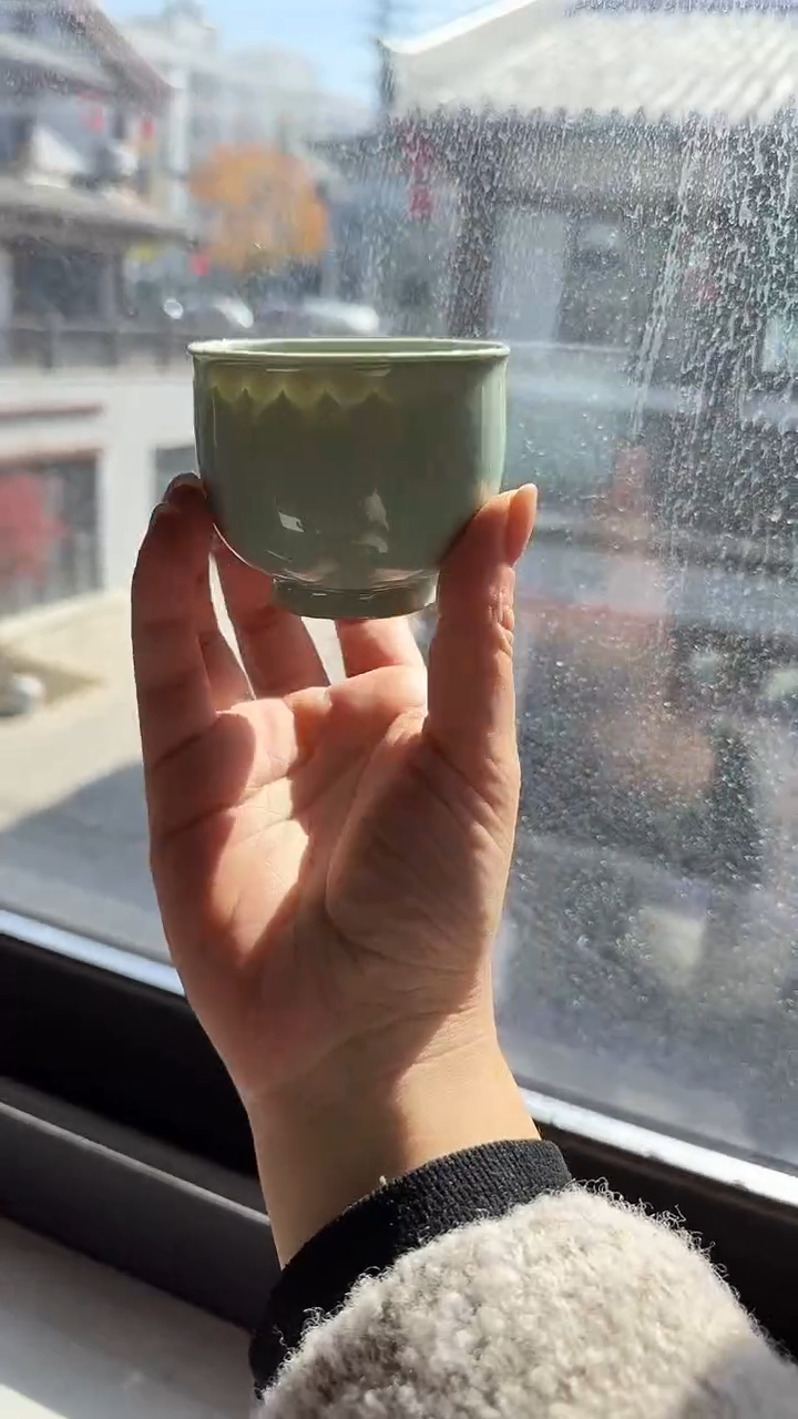 青瓷手工茶器包邮