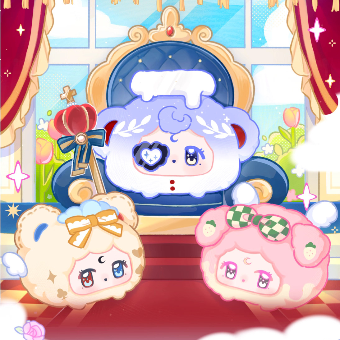 【直播间拆盒】草莓慕斯塔BUNNY蔷薇圆舞曲可爱萌粒桌面摆件女生