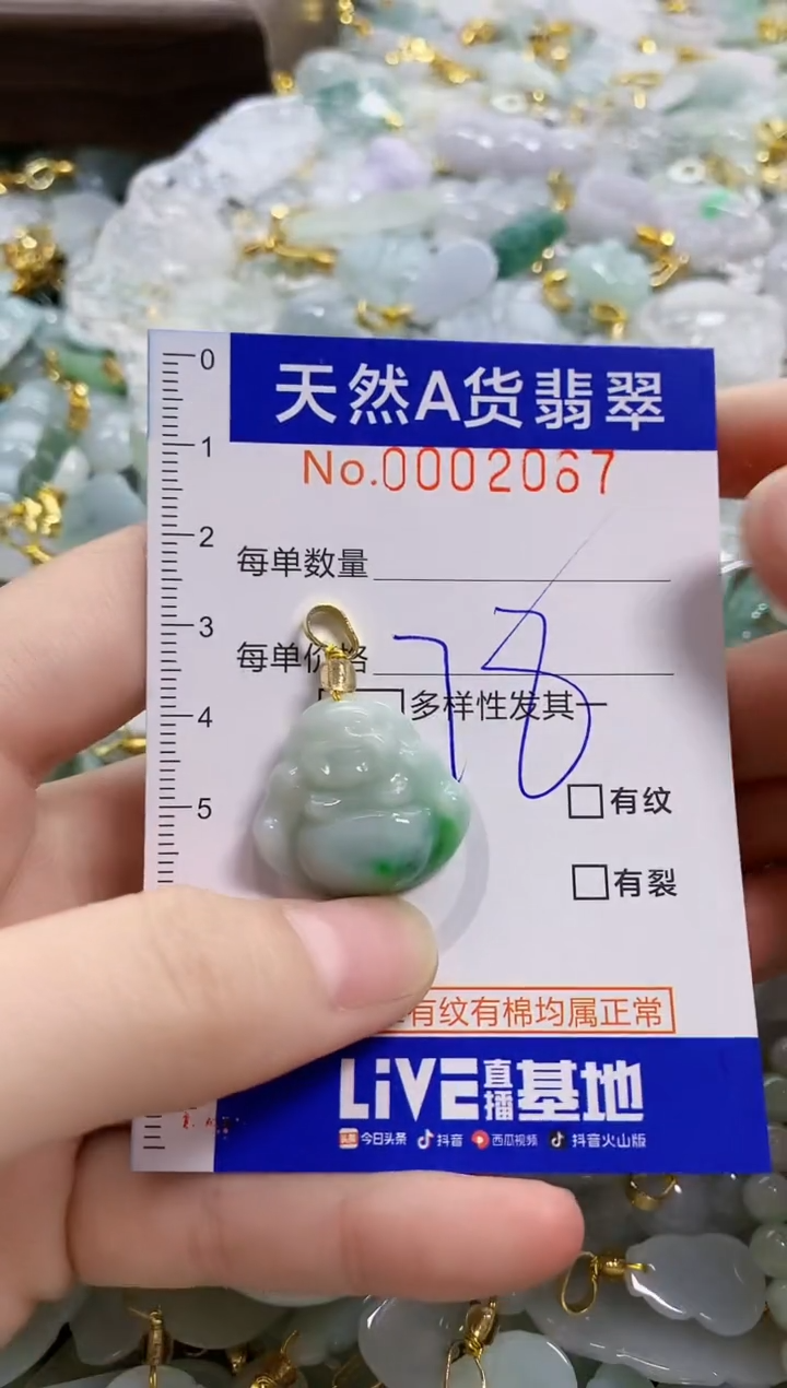 颈饰未镶嵌翡翠天然A货翡翠