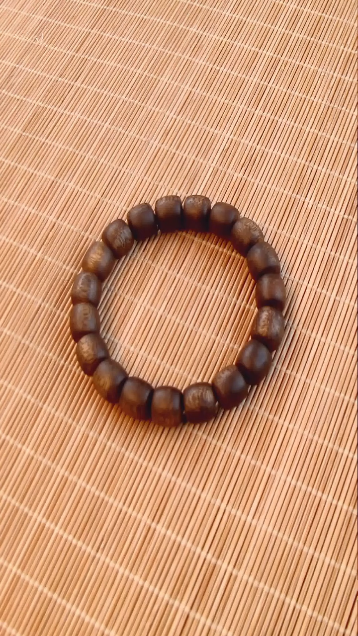 【闪购商品】沉香手串海南莺歌绿奇楠高结油卡11鼓珠手串高货