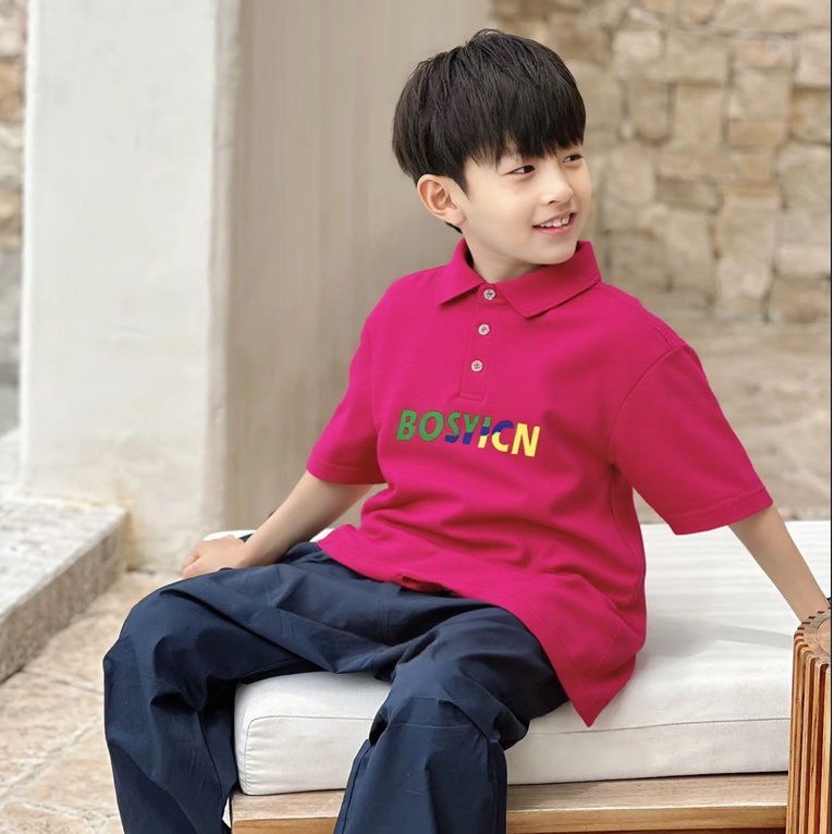 57221高端专享夏款短袖玫红色（斯）