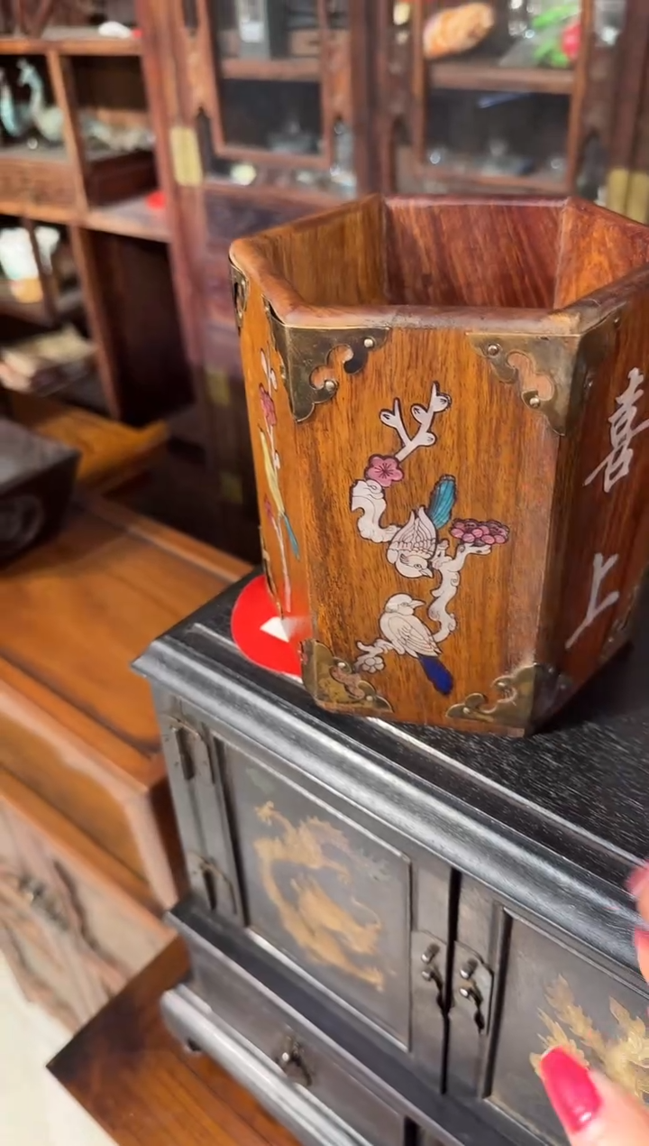 【闪购商品】木木艺喜上眉梢黄笔筒168.888