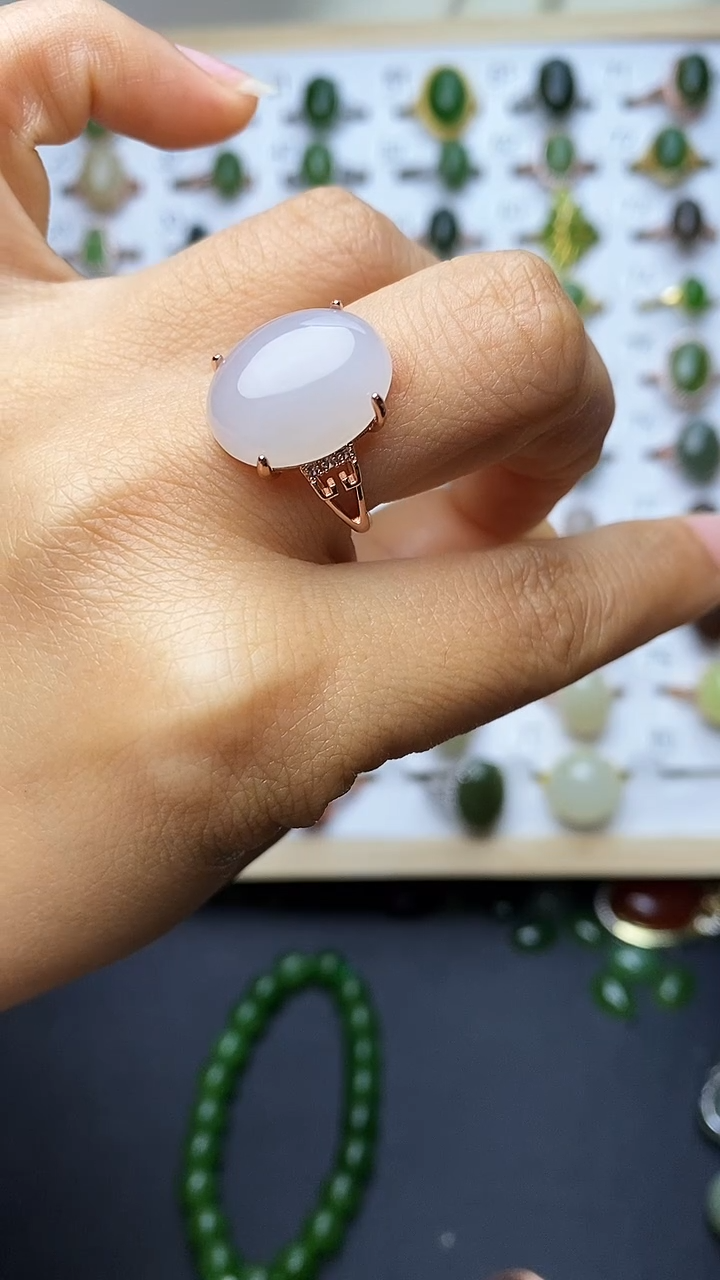 【闪购商品】和田玉戒指未镶嵌1