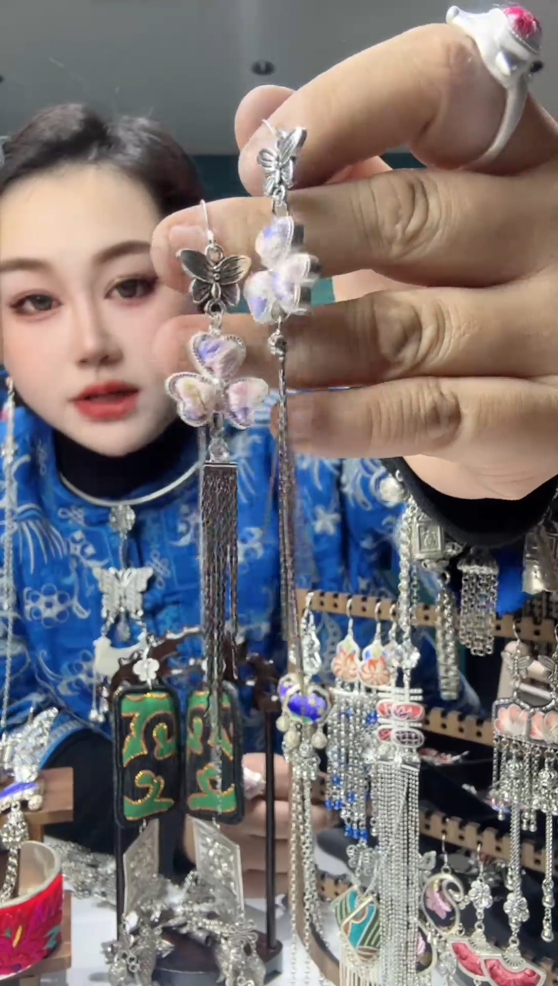 【闪购商品】刺绣纯手工苗绣非遗耳环