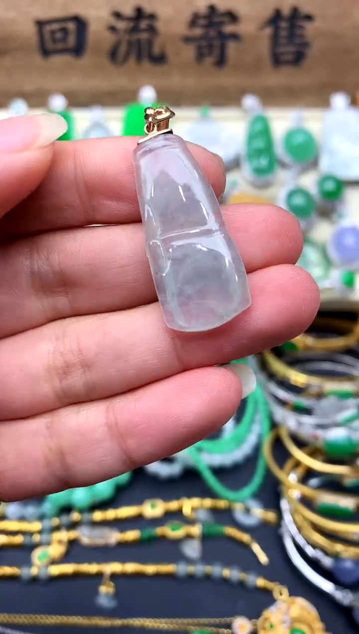 【闪购商品】翡翠颈饰18K金镶嵌20-中国好珍宝