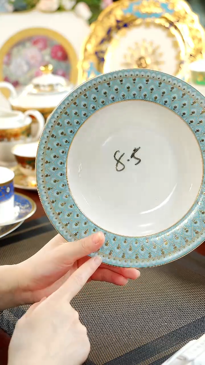 【闪购商品】瓷片8.5英寸草帽盘福利价