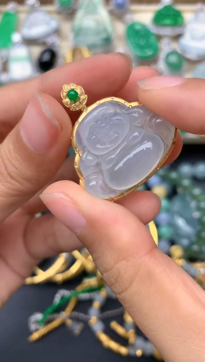 【闪购商品】翡翠颈饰18K金镶嵌281-中国好珍宝