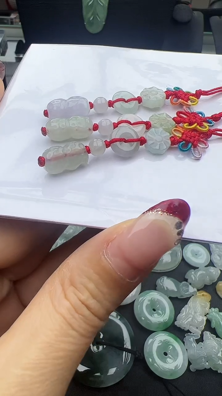 【闪购商品】翡翠挂件未镶嵌好事花生