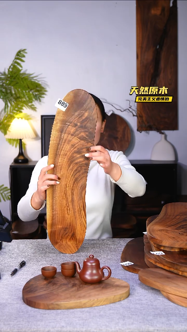 木北美黑胡桃原木.干裂疤结不属于商品质量问题完美主义者慎拍