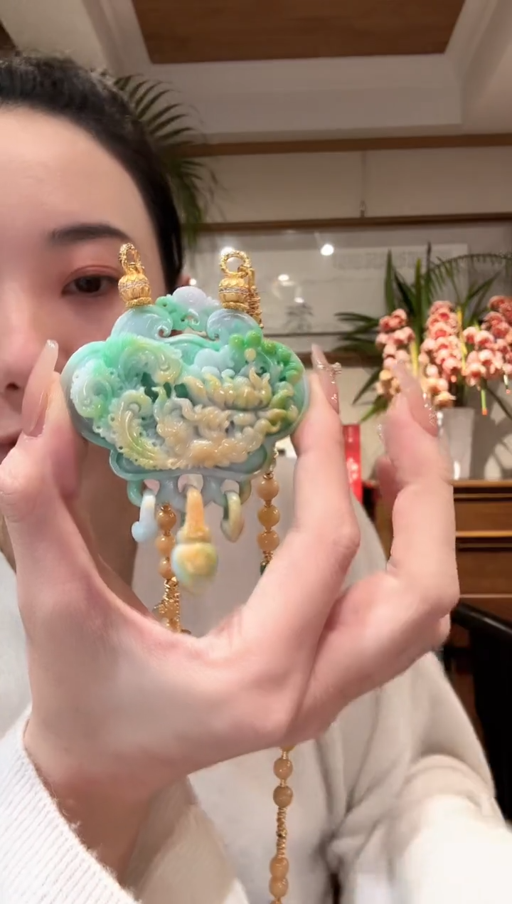 【闪购商品】翡翠颈饰未镶嵌国风