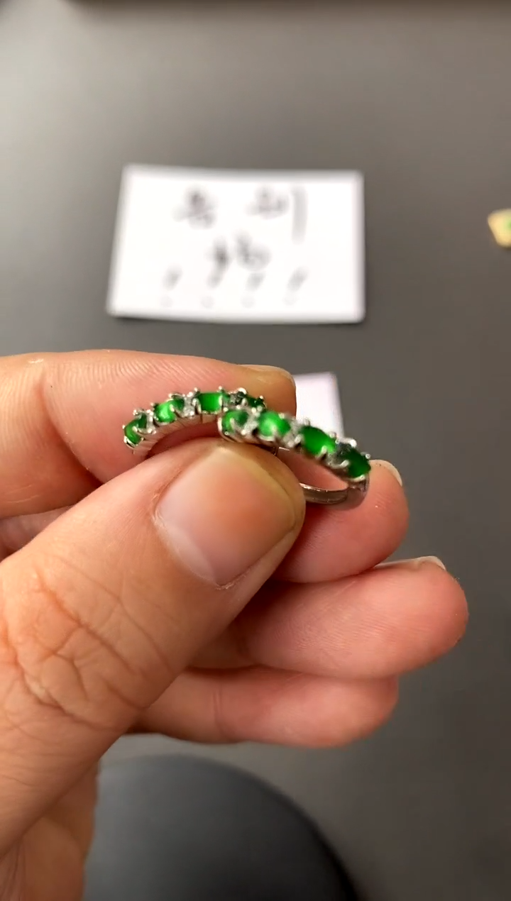【闪购商品】翡翠耳饰银S925镶嵌买断价