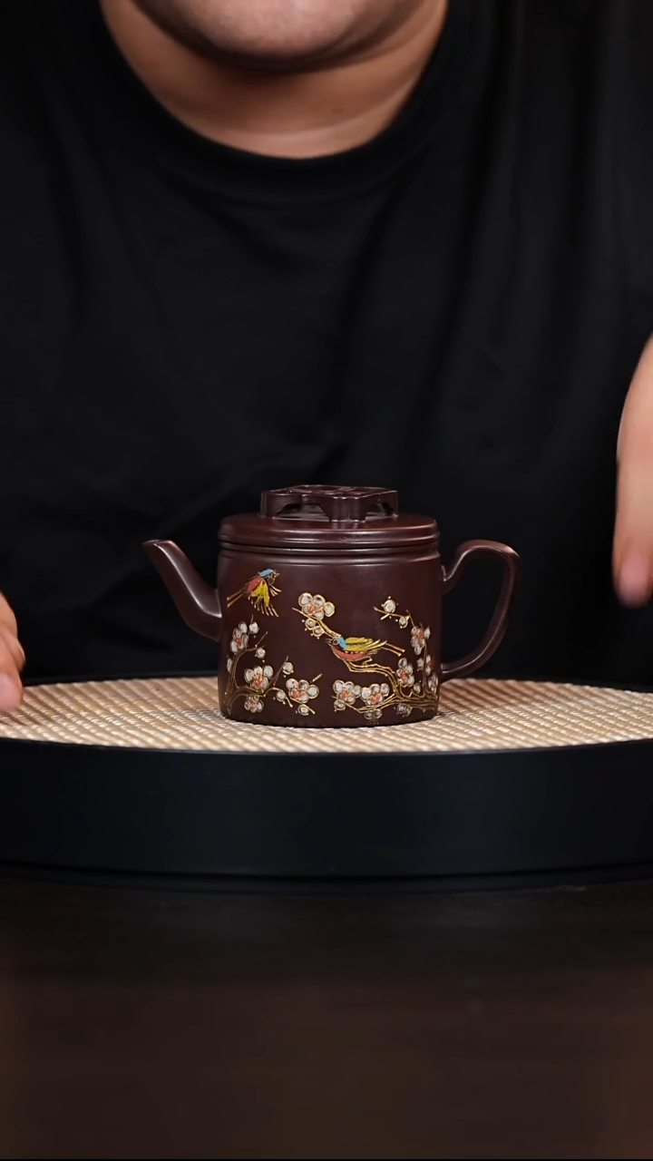 茶壶紫砂喜上眉梢