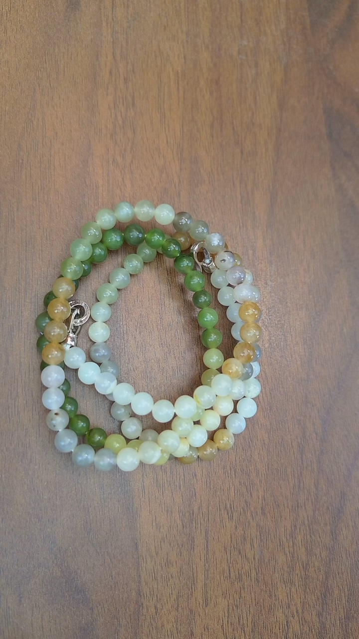 项链未镶嵌和田玉多宝项链