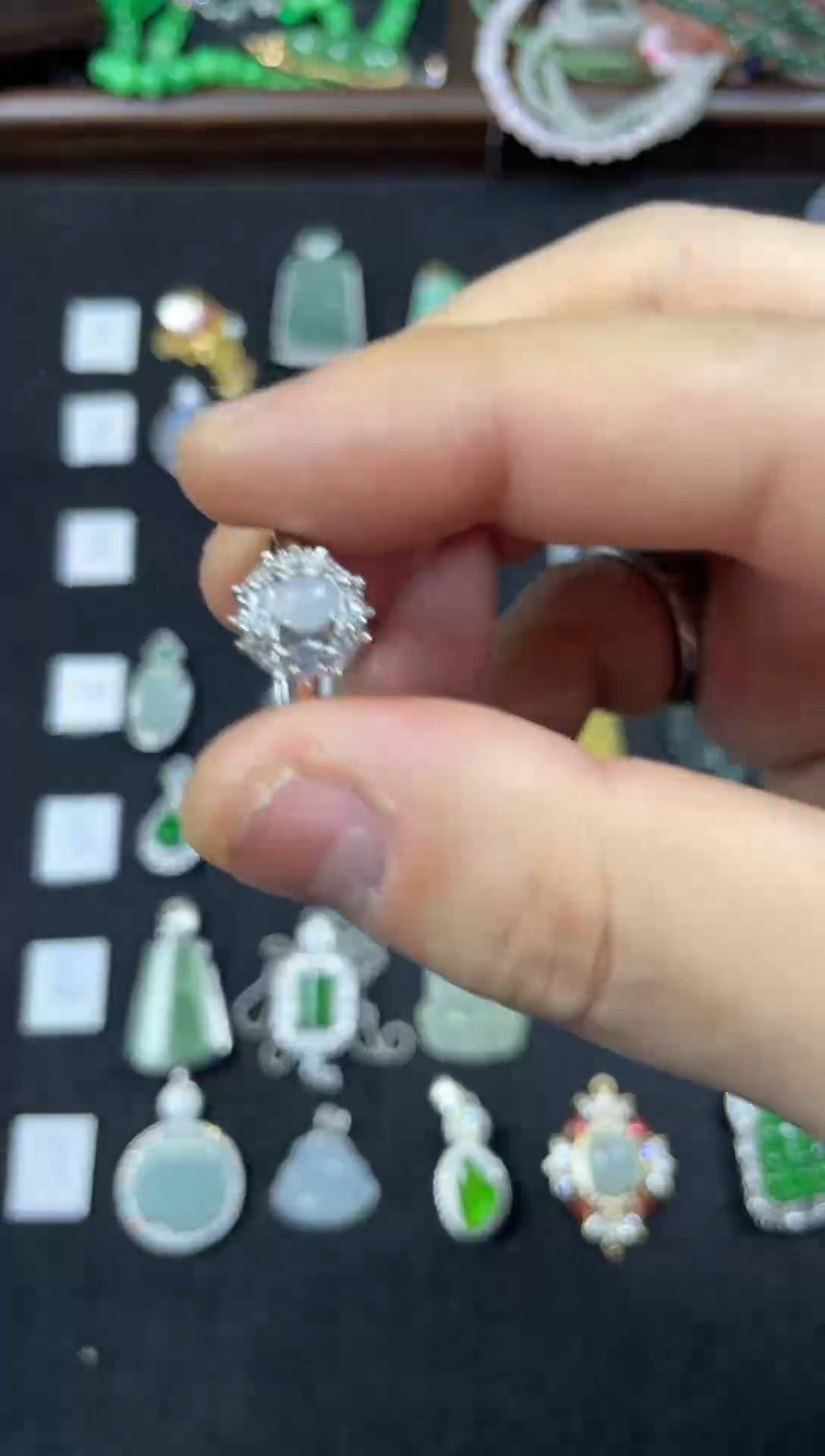 未镶嵌戒指翡翠天然A货缅料翡翠戒指