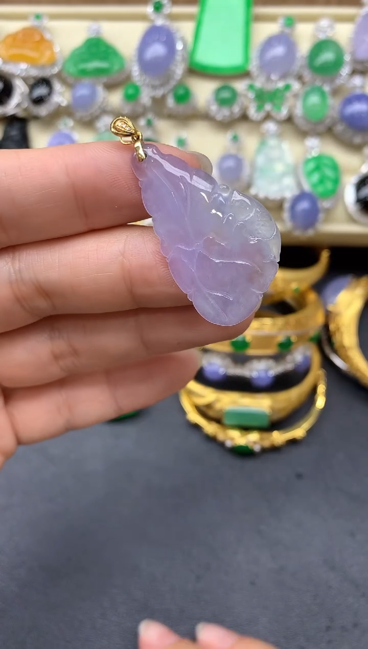 【闪购商品】翡翠颈饰18K金镶嵌270-中国好珍宝