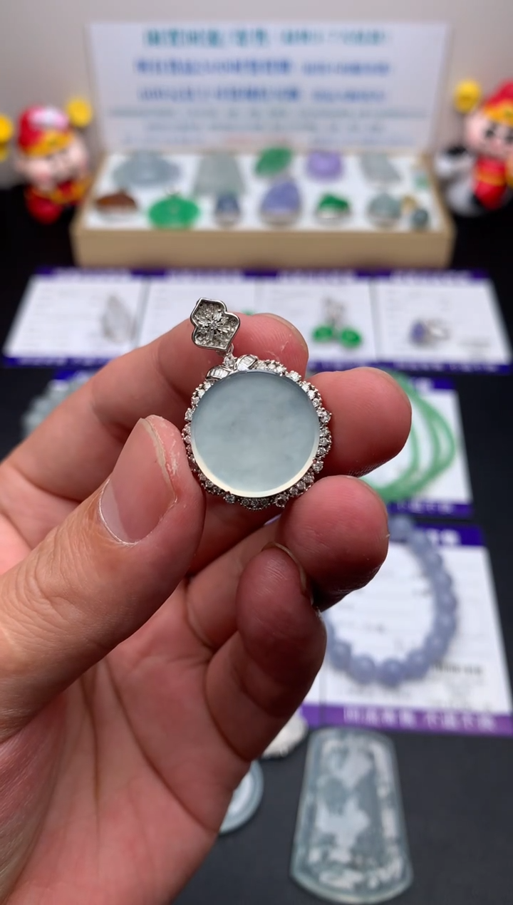 【闪购商品】定制翡翠18K金镶嵌模式推广期24小时鉴赏期