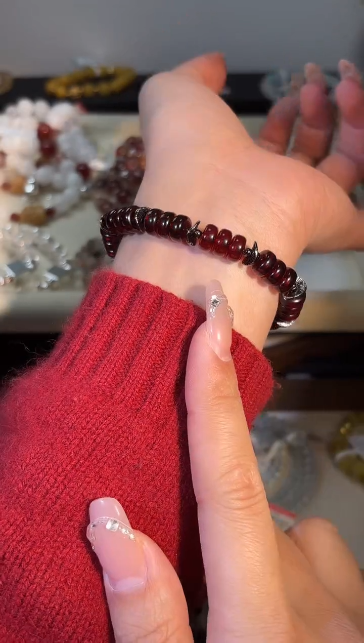 手串血珀未镶嵌k545多样性发货一件