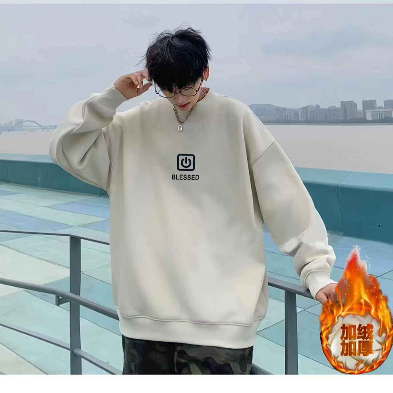 大童青少年加绒卫衣