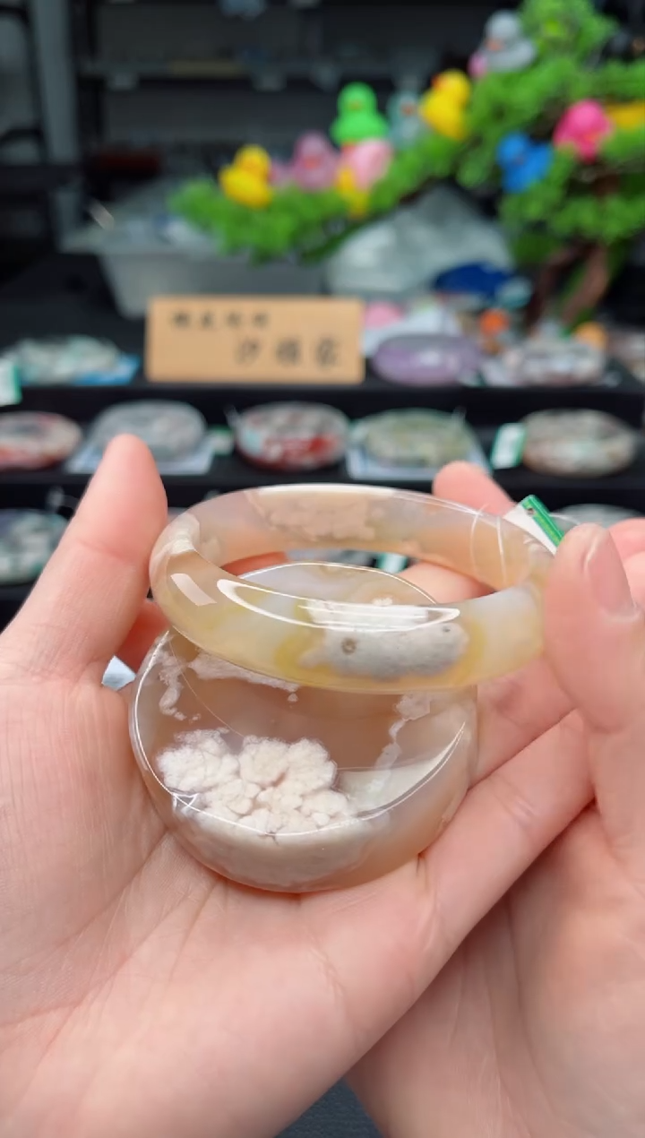 【闪购商品】石英质玉未镶嵌手镯63圈口（赠品镯心）3503378