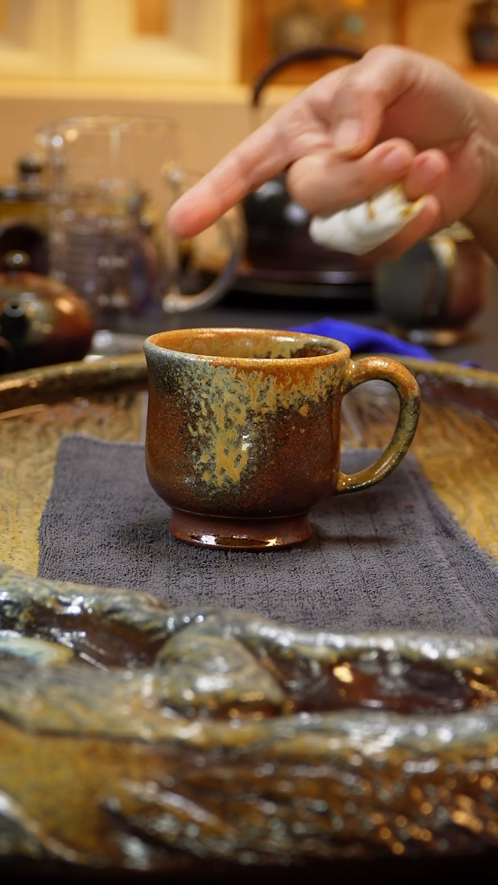 紫砂柴烧纯自然柴烧130毫升