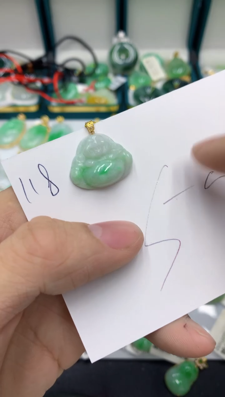 【闪购商品】翡翠颈饰18K金镶嵌1111111111