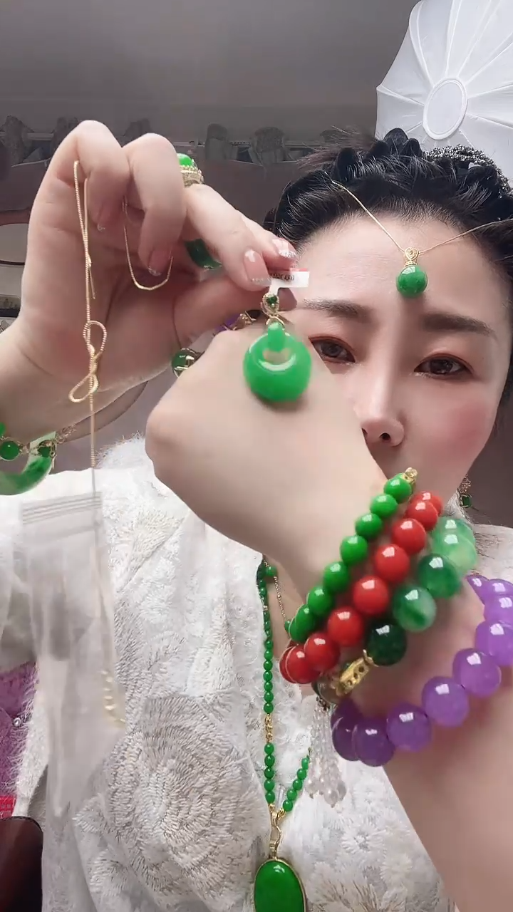 【闪购商品】翡翠颈饰14K金镶嵌79号