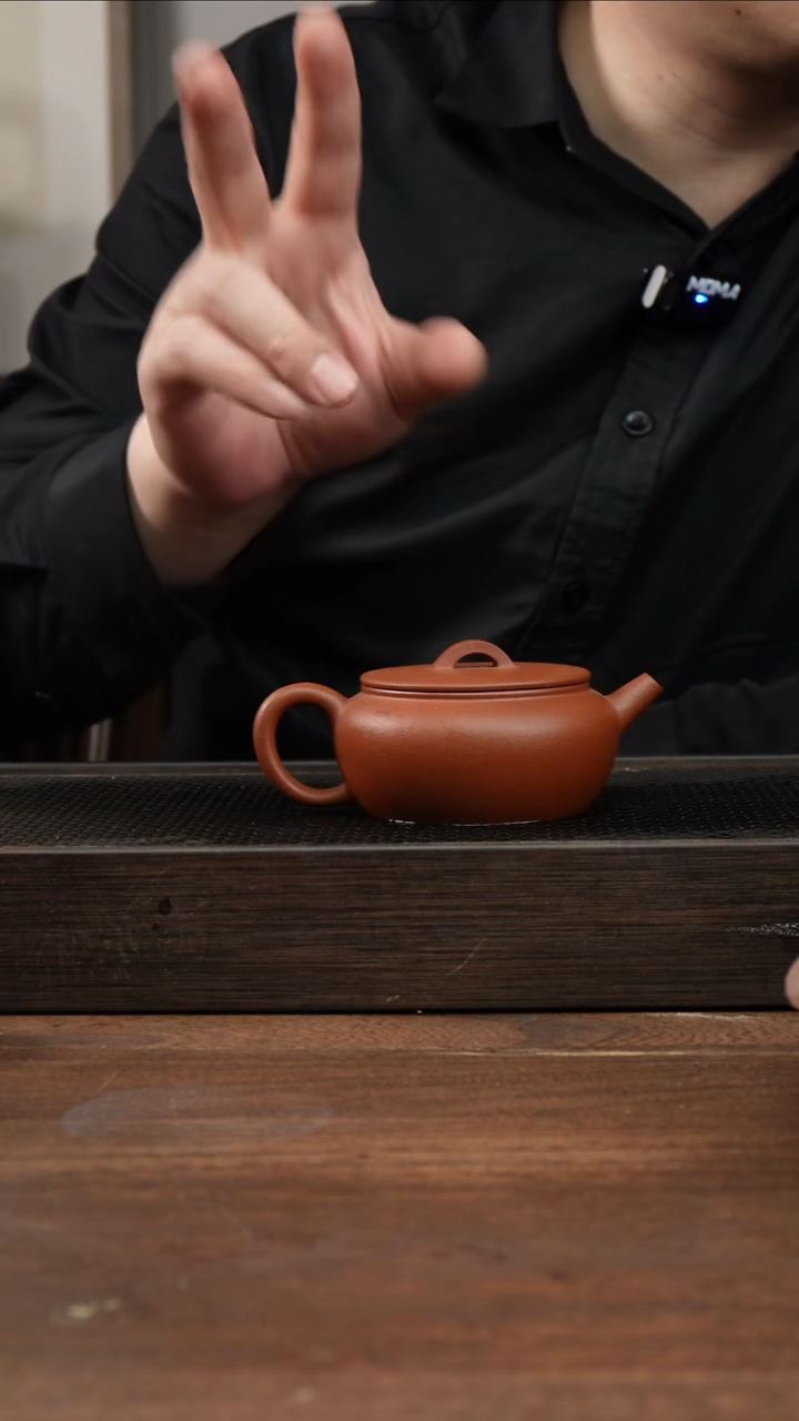 茶杯紫砂红清水大彬诗意     170CC 