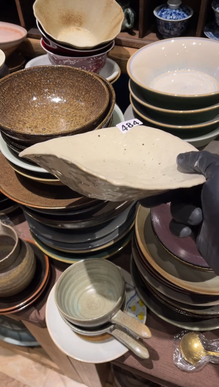 【闪购商品】瓷片484  燕麦手捏盘1个