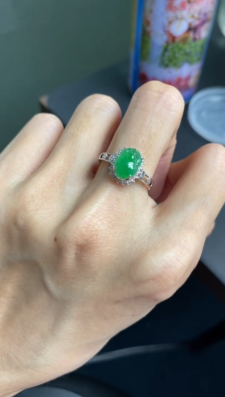 【闪购商品】定制翡翠18K金镶嵌模式推广期24小时鉴赏期