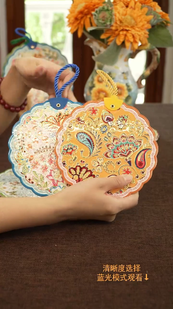  清仓漏掉--陶瓷杯垫餐具垫2只