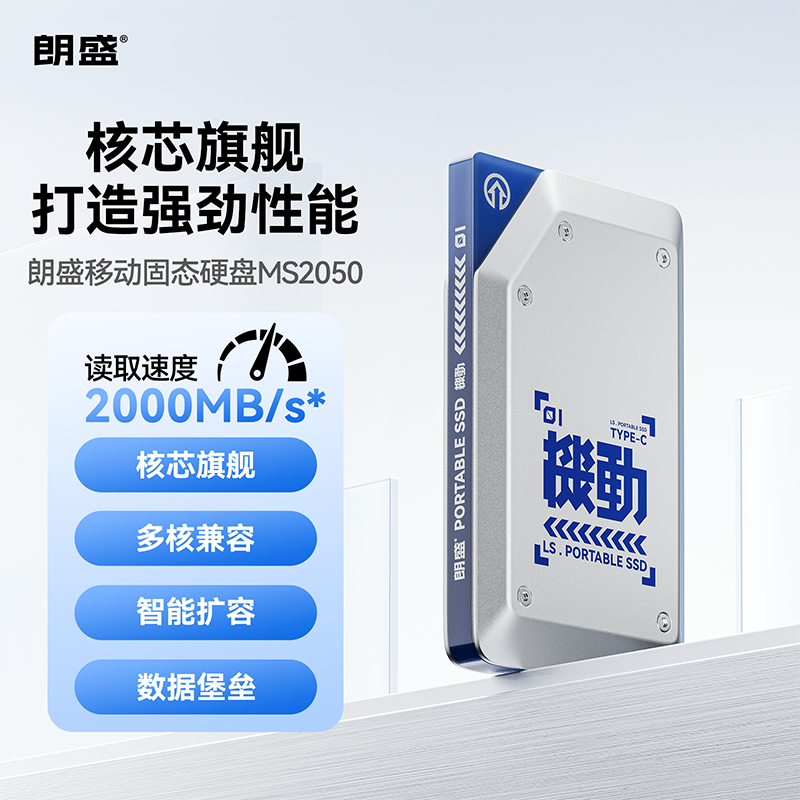 朗盛 PSSD移动固态硬盘 TypeC高速传输 机甲风格通用游戏外接硬盘