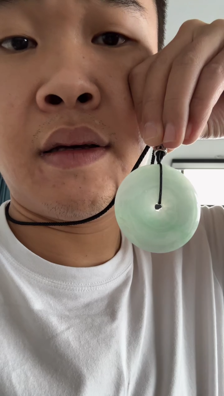 翡翠未镶嵌颈饰浩**垠天然翡翠A货孤品一件