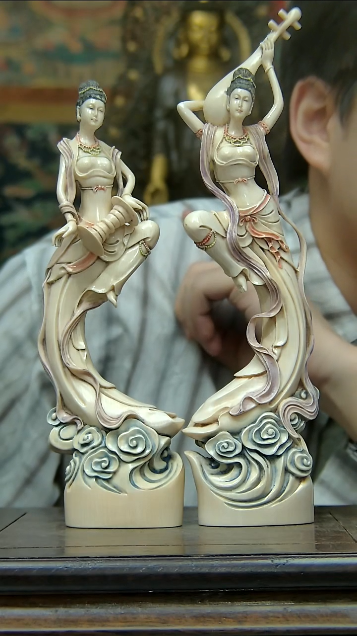 顽*铜像造像收藏铜像造像收藏天女