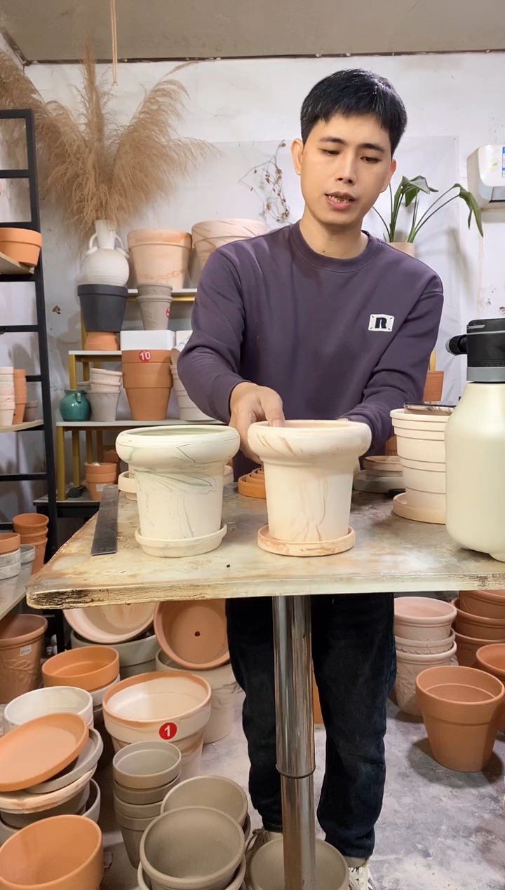 15*14蘑菇双色组合 2盆2托