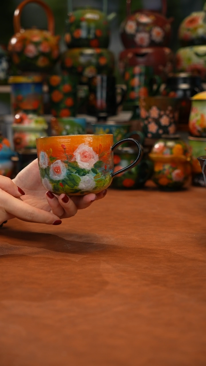 陶瓷油画手绘釉下彩