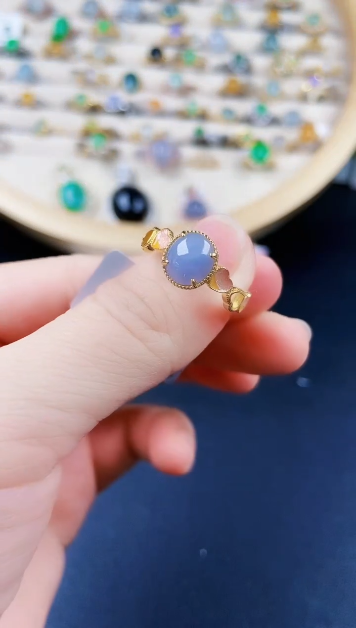 【闪购商品】翡翠戒指银S925镶嵌12012120