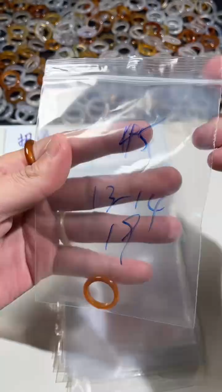 【闪购商品】玛瑙/玉髓戒指未镶嵌45