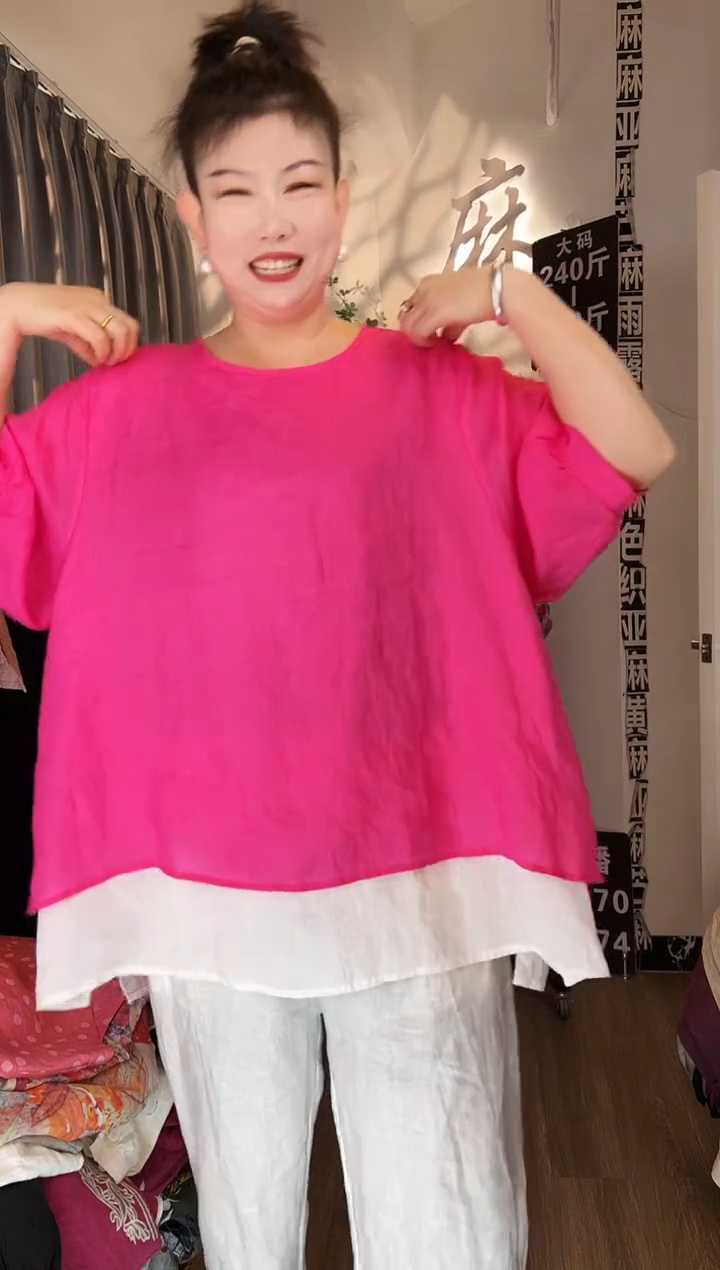 亚麻汉麻苎麻大码女装。
