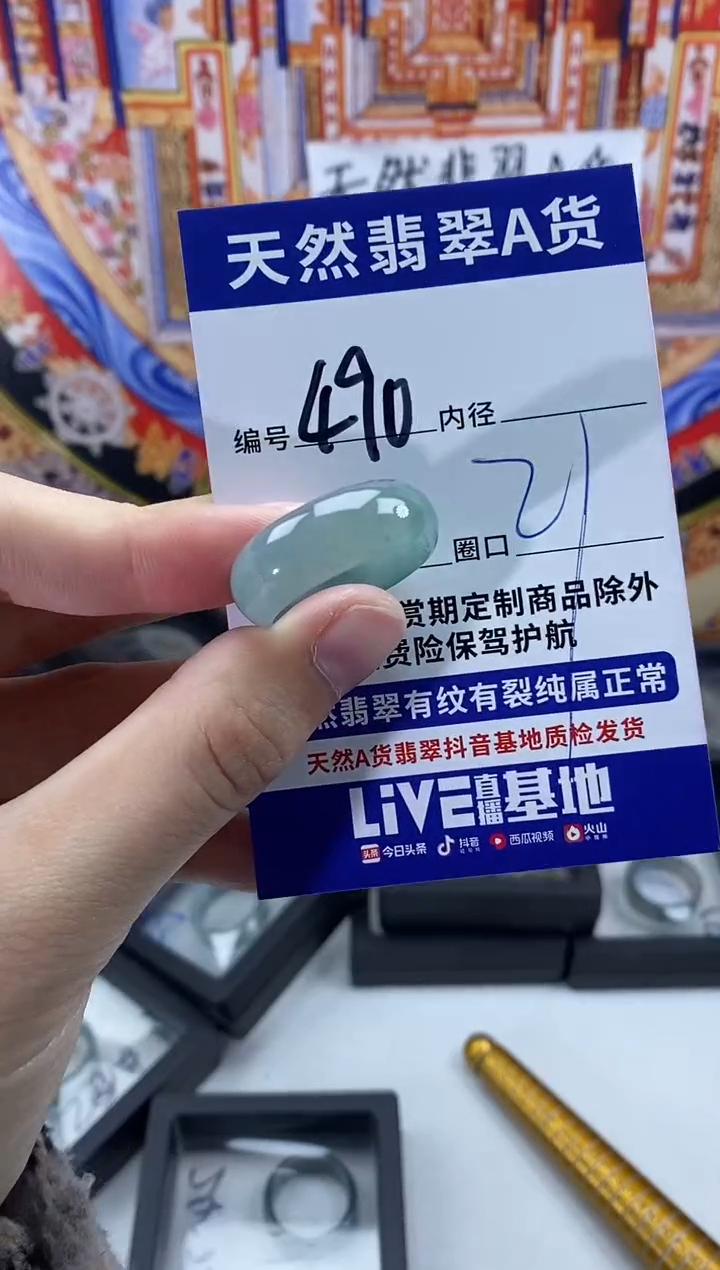 未镶嵌戒指翡翠490
