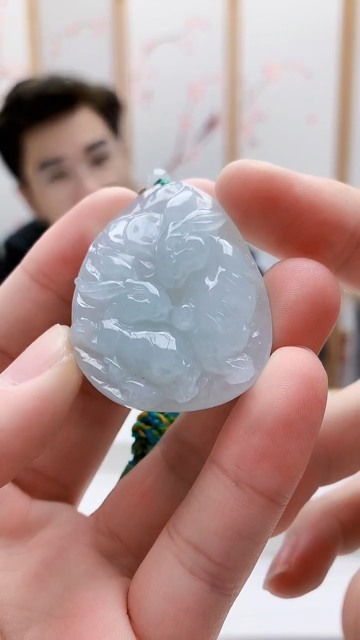 未镶嵌定制翡翠5163bb-毛货挂件20